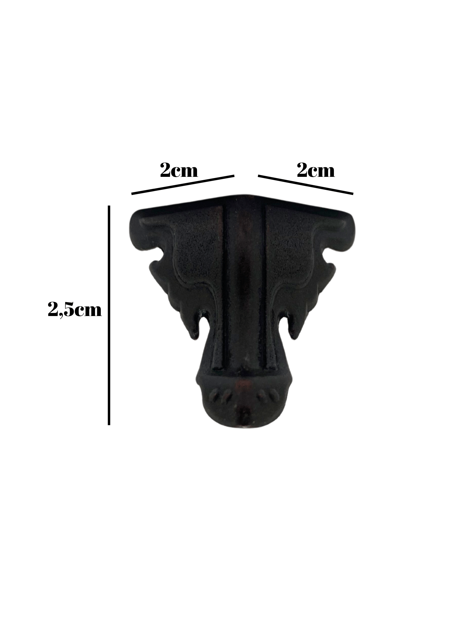 Kelebek Metal Ayak Çeyiz ve Hediye Kutusu Mobilya Ayağı(2,5CM)(BRONZ)