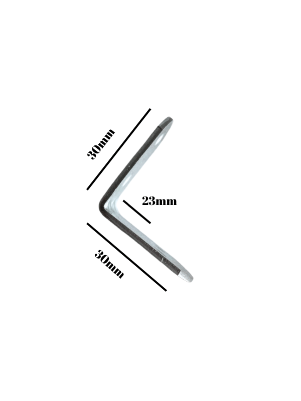 L Bağlantı Demiri 30*30*23mm Dolap Köşe Bağlantı Demiri(METAL)(ÖLÇÜLER: 30*30*23mm)