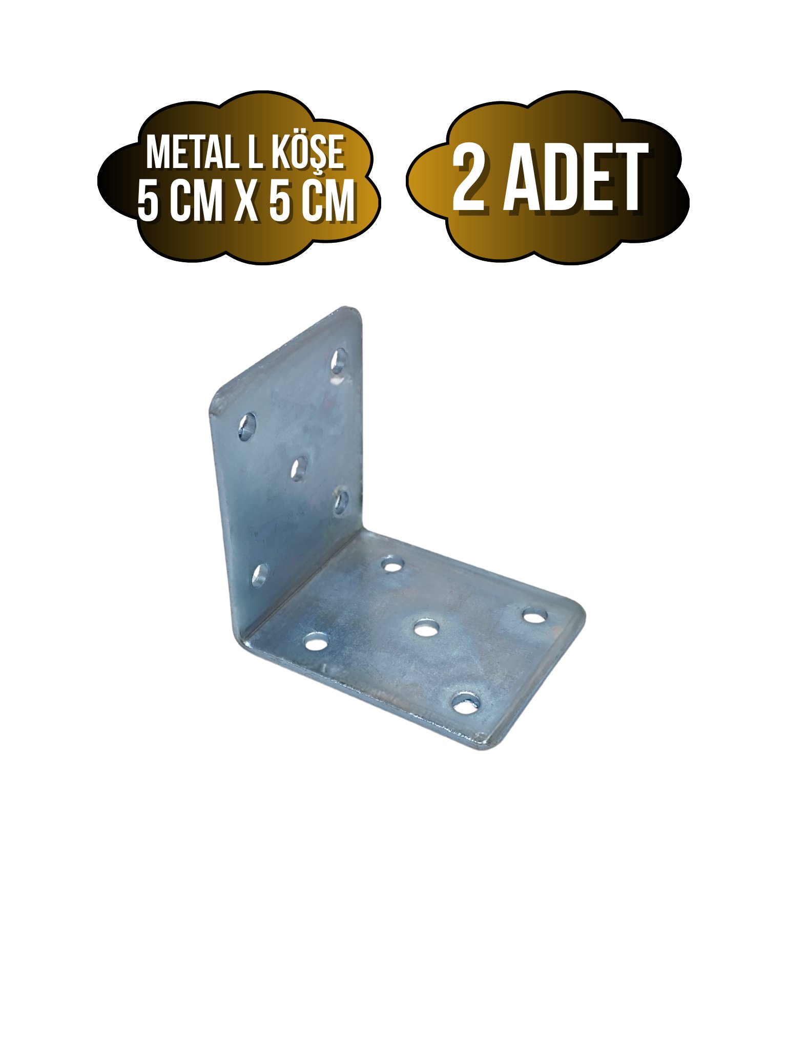 L Bağlantı Demiri Dolap Köşe Bağlantı Demiri(METAL)(ÖLÇÜLER:50*50*40MM)