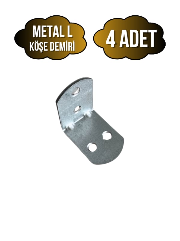 L Bağlantı Demiri Dolap Köşe Bağlantı Demiri(METAL)(ÖLÇÜLER:30*30*23MM)
