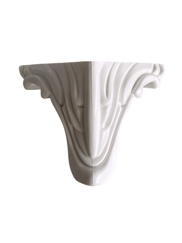 Lükens Desenli 11cm Plastik Ayak Mobilya Masa ve Dolap Ayağı(BEYAZ 11cm)