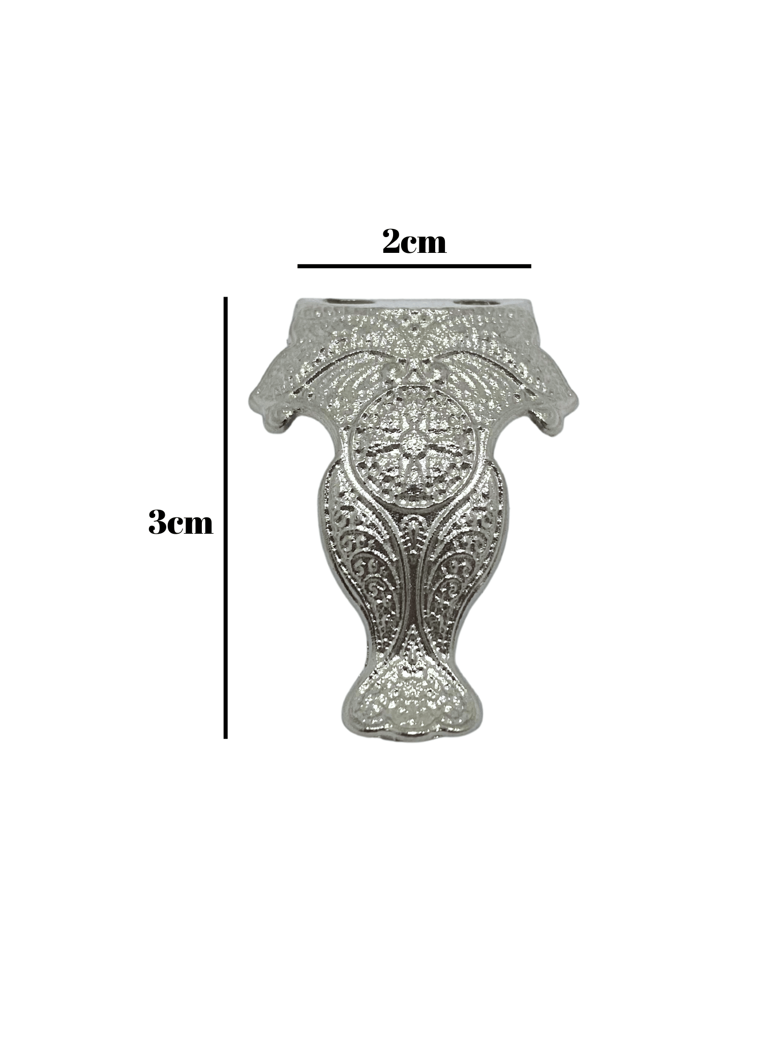 Lüx Metal Ayak Çeyiz ve Hediye Kutusu Mobilya Ayağı(3CM)(GÜMÜŞ)