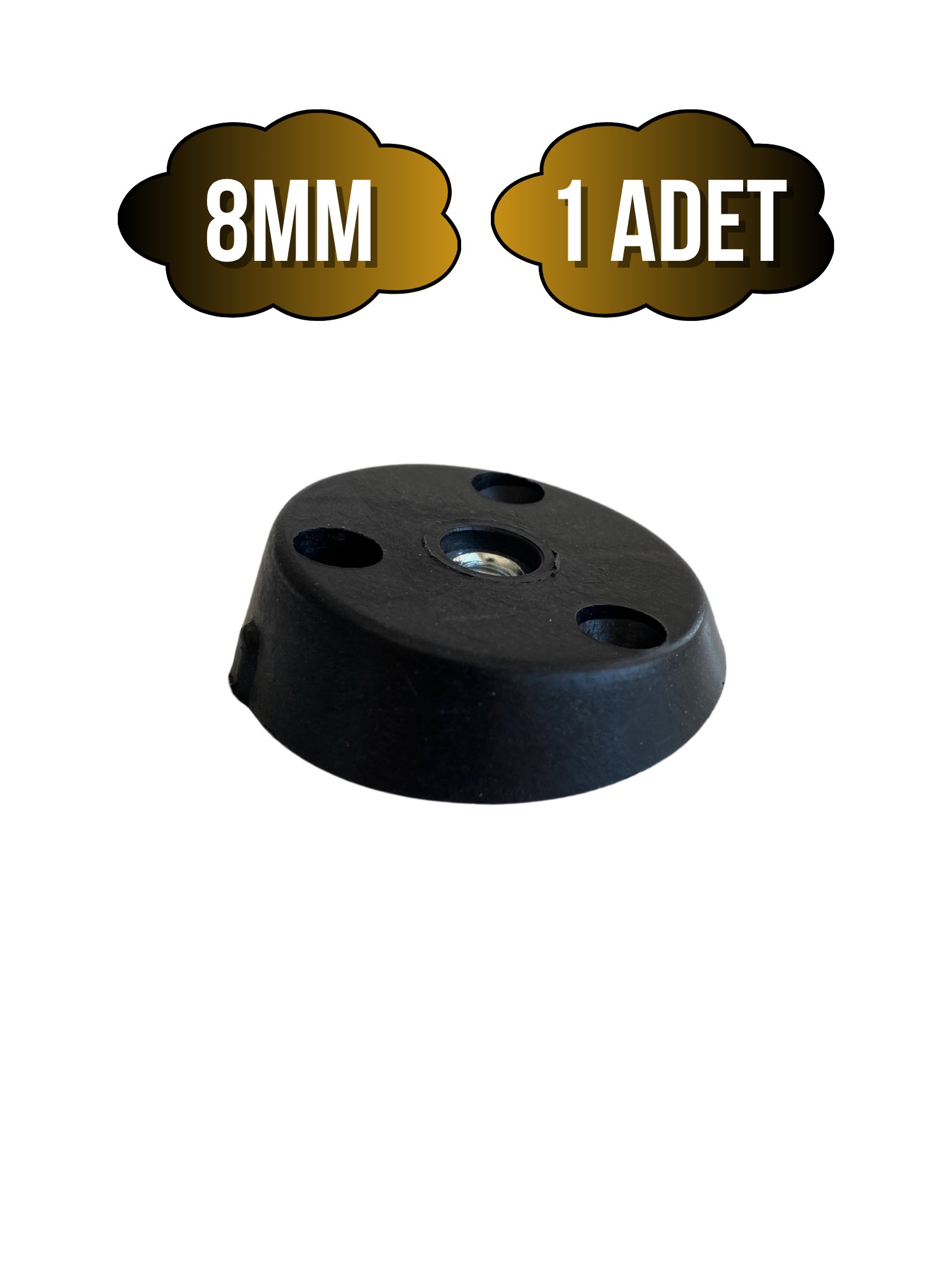 Masa Sehpa Ayağı Eğimli Montaj Aparatı Mobilya Açılı Ayak Tabanı Siyah(M8)(SİYAH)(8MM)