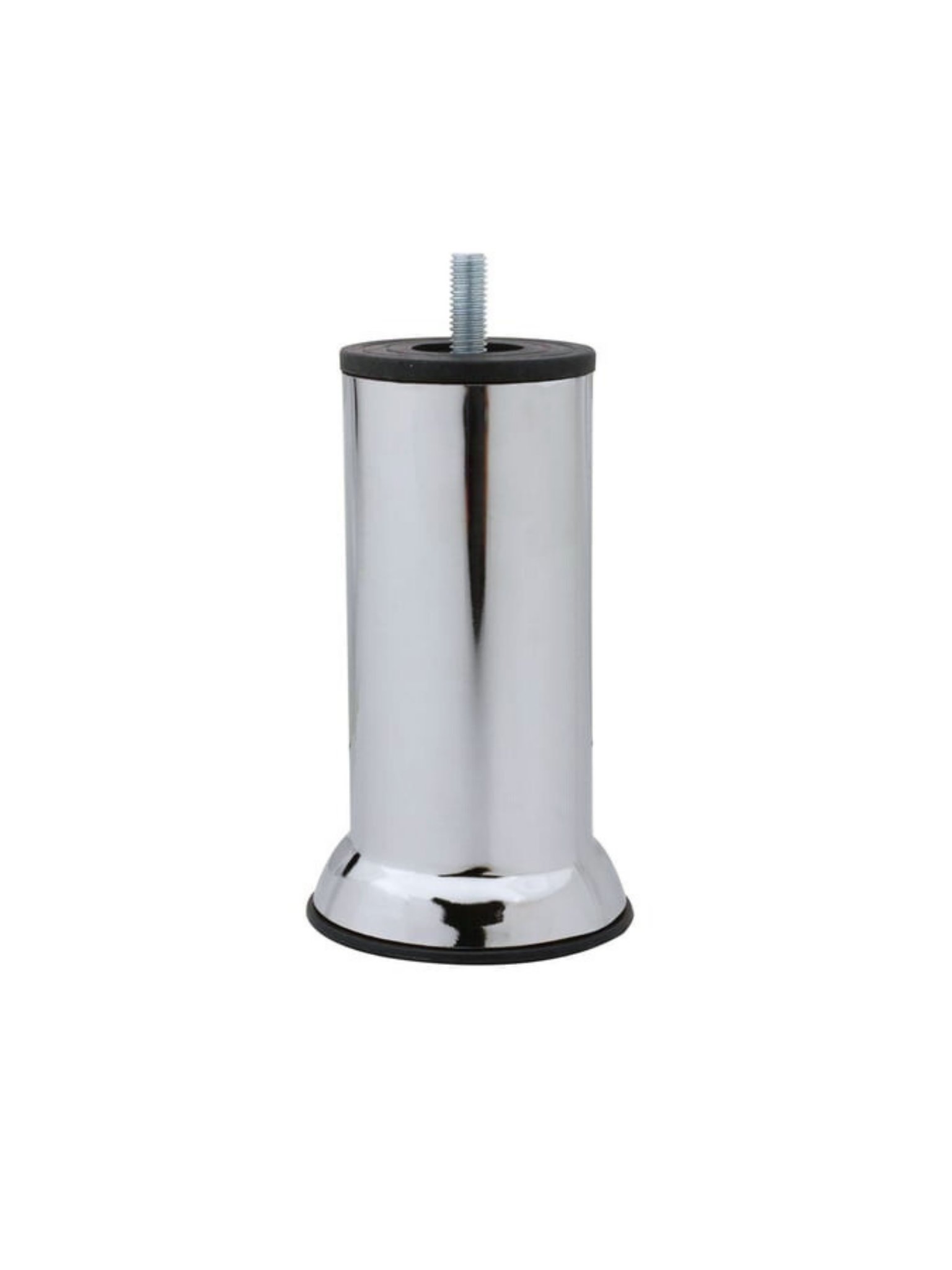 Metal Ayak Vidalı Pasolu Mobilya Yatak Koltuk Baza Ayağı(METAL)(10CM - 12CM)(KROM)(10MM)(VİDALI)