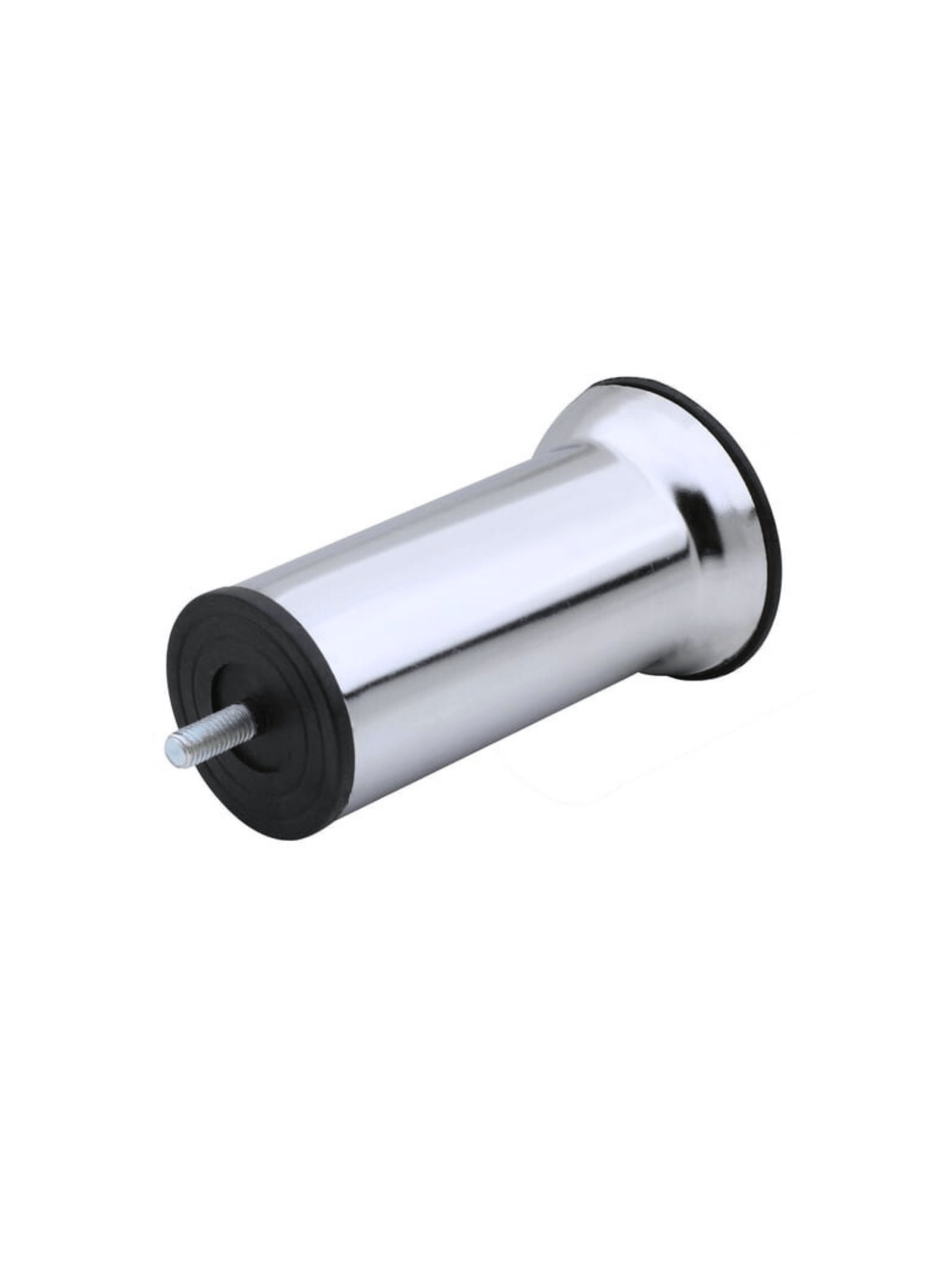 Metal Ayak Vidalı Pasolu Mobilya Yatak Koltuk Baza Ayağı(METAL)(10CM - 12CM)(KROM)(10MM)(VİDALI)