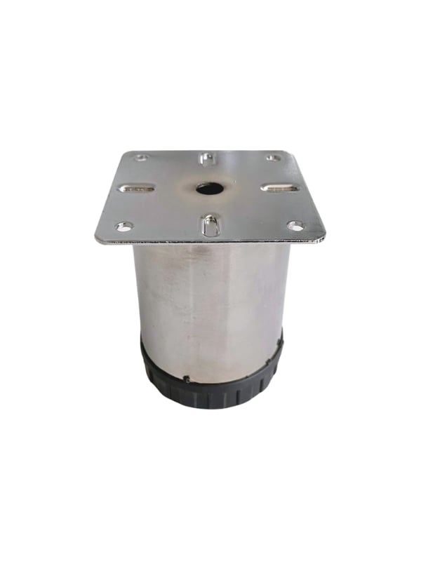 Metal Krom 8cm Ayak Mobilya Masa ve Dolap Ayağı(KROM)(8cm)(Çap:60mm)