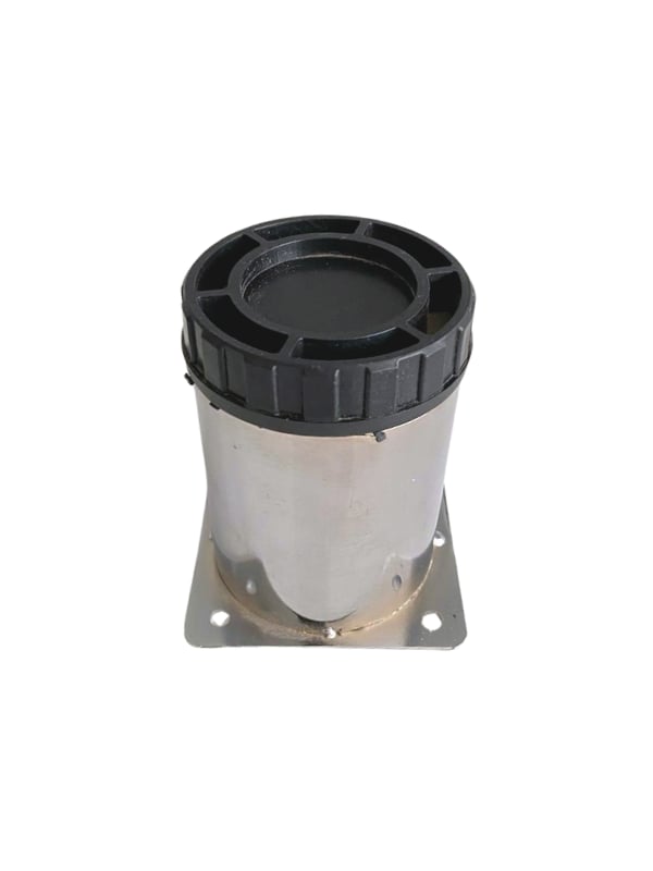 Metal Krom 8cm Ayak Mobilya Masa ve Dolap Ayağı(KROM)(8cm)(Çap:60mm)
