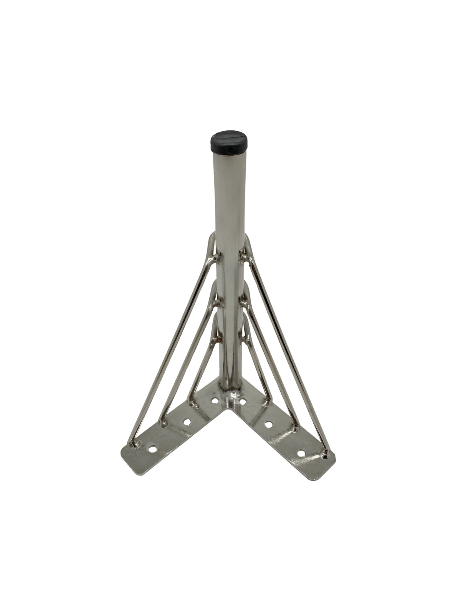 Metal Tel Boru Desenli Ayak Mobilya Masa ve Dolap Ayağı(KROM)(METAL)