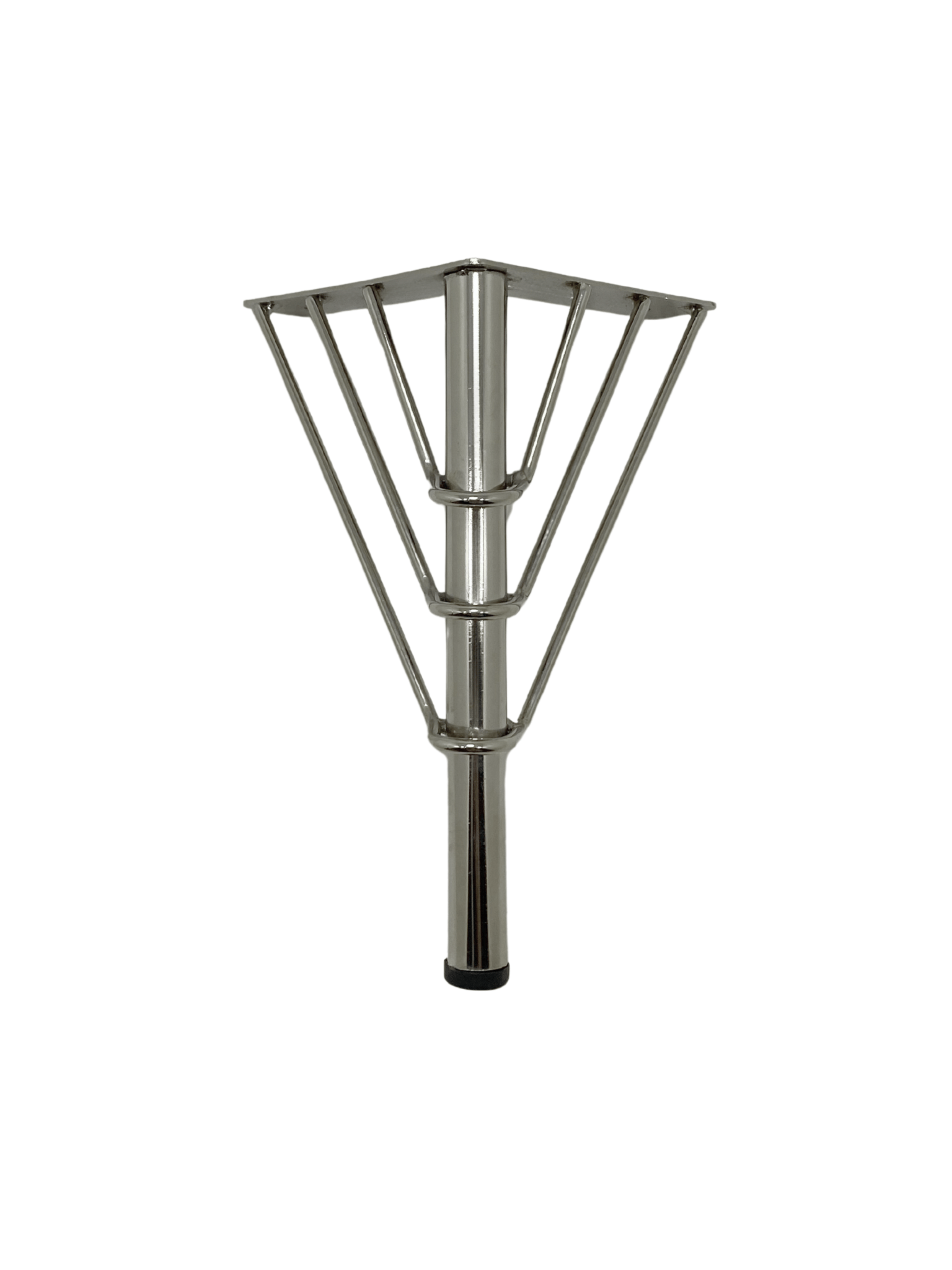Metal Tel Boru Desenli Ayak Mobilya Masa ve Dolap Ayağı(KROM)(METAL)