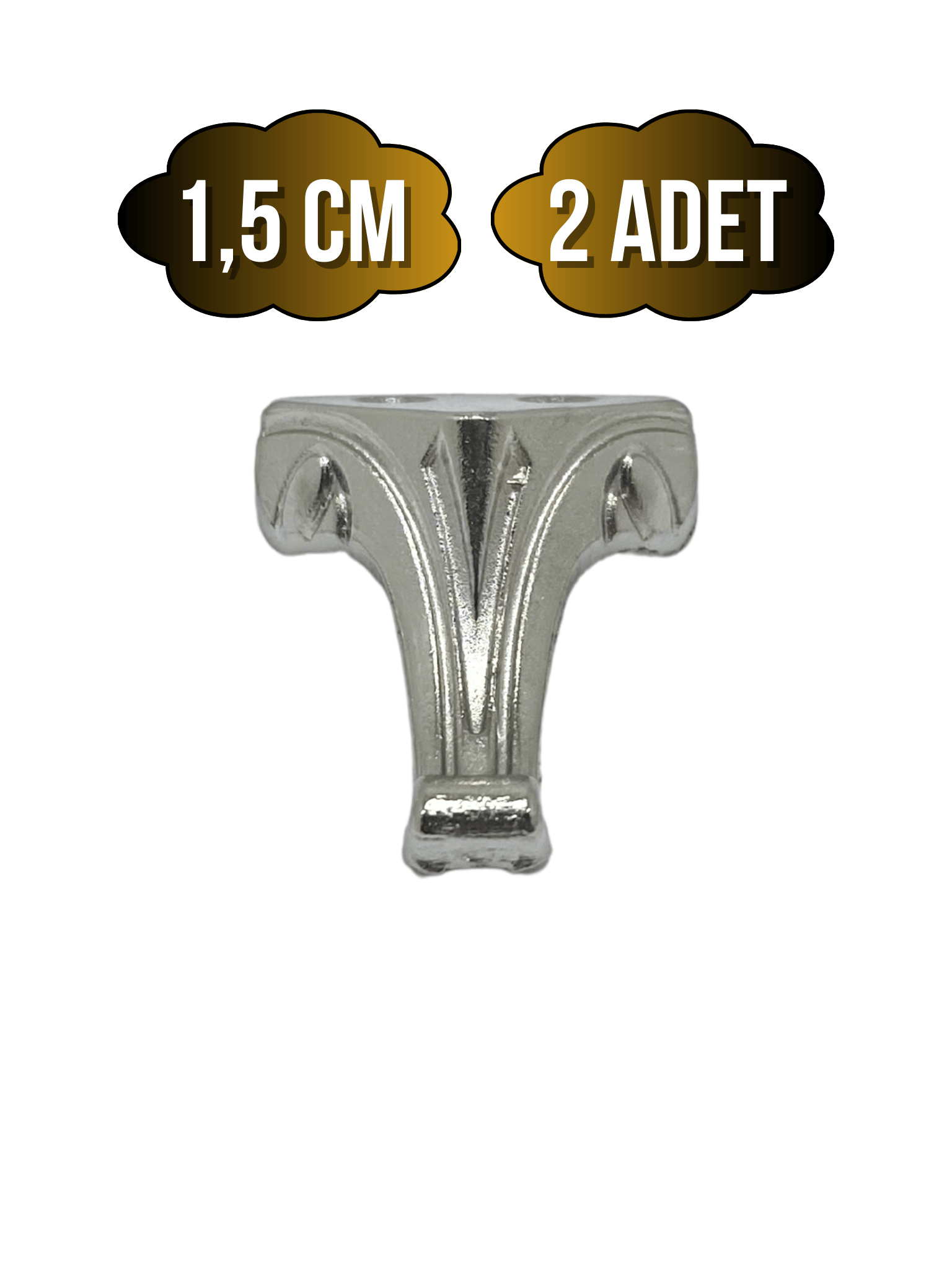Moda Metal Ayak Çeyiz ve Hediye Kutusu Mobilya Ayağı(GÜMÜŞ)
