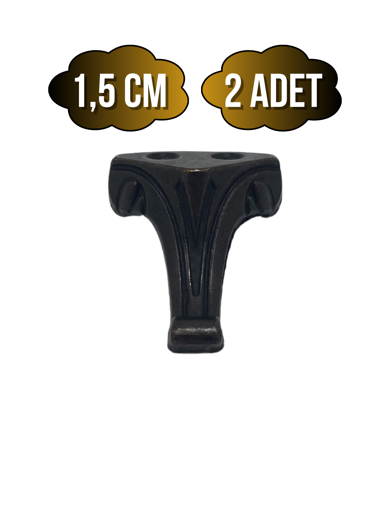 Moda Metal Ayak Çeyiz ve Hediye Kutusu Mobilya Ayağı(BRONZ)