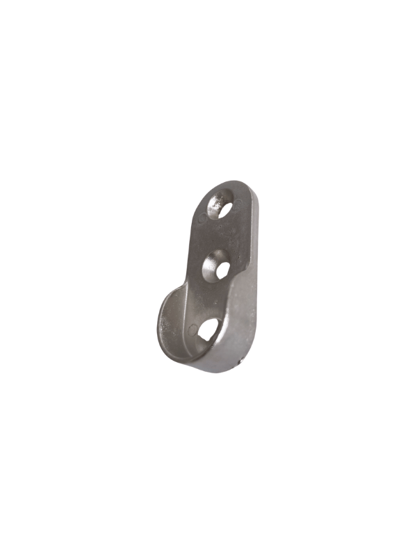 Oval Askı Borusu Flanşı Dolap ve Mobilya Oval Boru Flanşı(İÇ ÖLÇÜLERİ EN:15MM BOY:25MM)