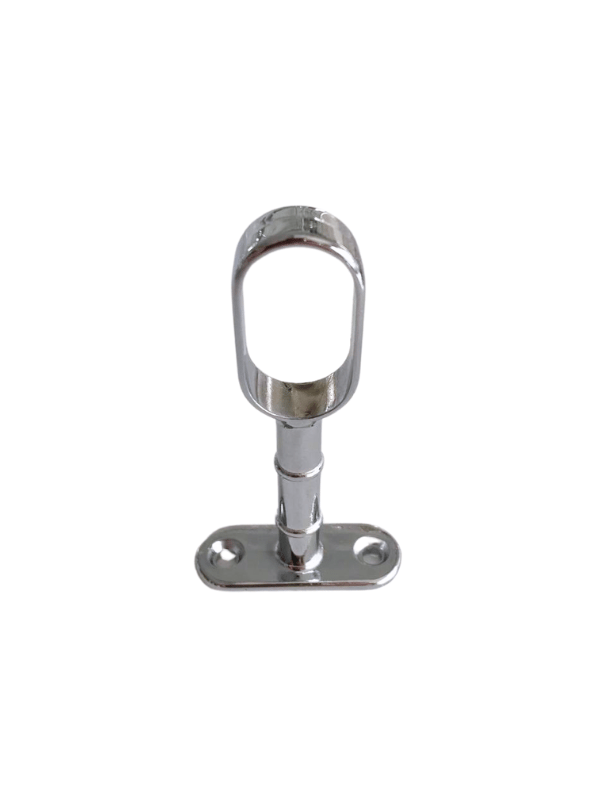 Oval Ayaklı Açık Askı Borusu Flanşı Mobilya Oval Boru Flanşı (İç Ölçüleri En:15 mm Boy:25 mm)