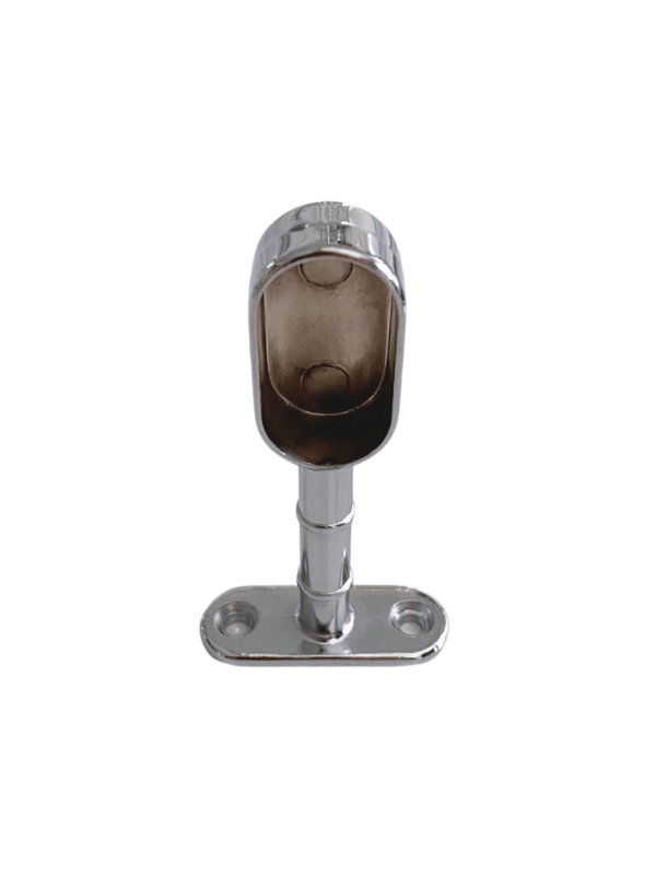 Oval Ayaklı Kapalı Askı Borusu Flanşı Mobilya Oval Boru Flanşı (İç Ölçüleri En:15 mm Boy:25 mm)