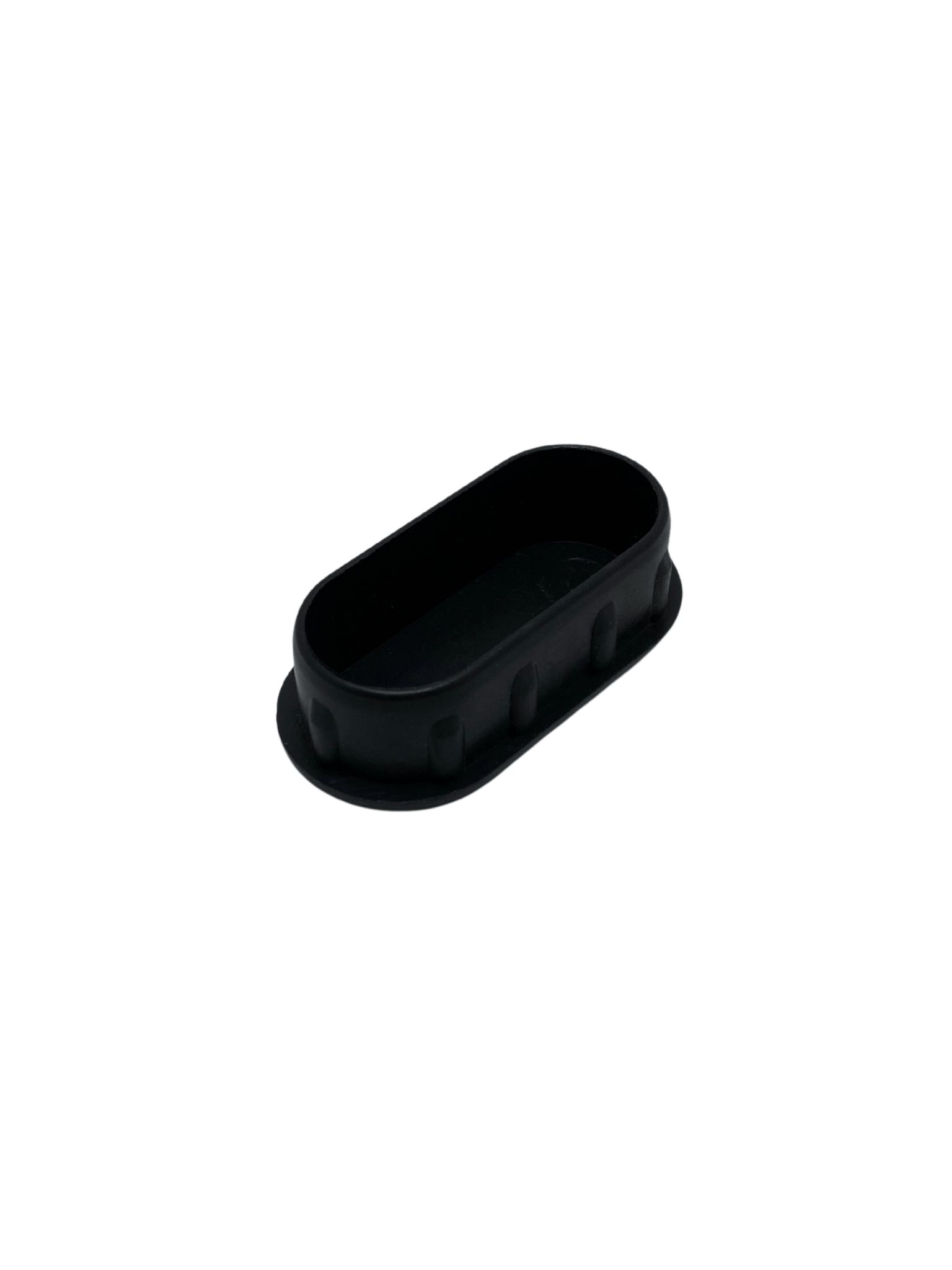 Oval Demir Profil İç Tapa Geçme Plastik Ayak Geçme Koruma Plastiği(40MM x 20MM)(SİYAH)