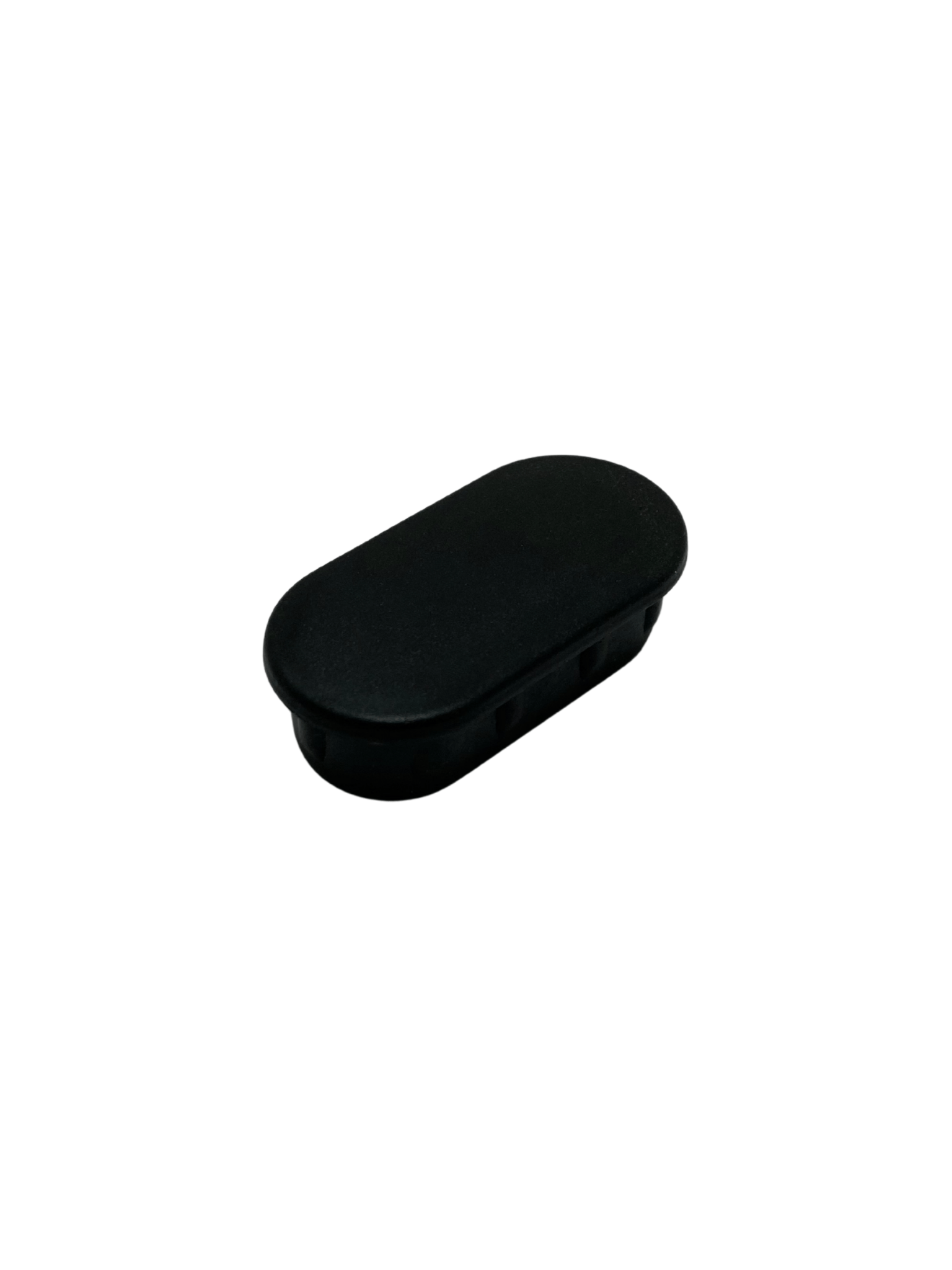 Oval Demir Profil İç Tapa Geçme Plastik Ayak Geçme Koruma Plastiği(50MM x 25MM)(SİYAH)