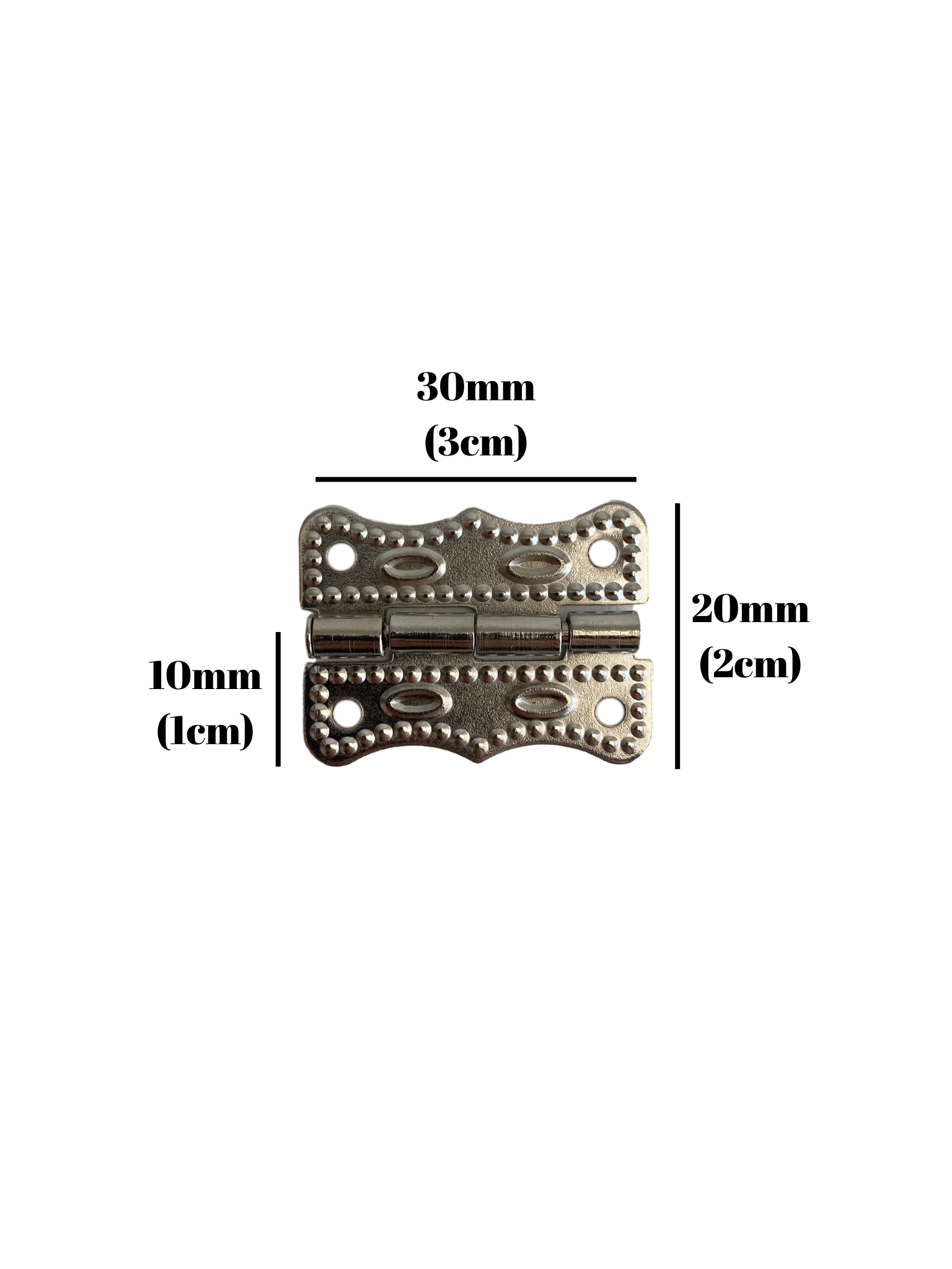Papatya Tavla Menteşesi Mobilya Kutu Menteşesi(GÜMÜŞ)(En:3cm Boy:2cm)