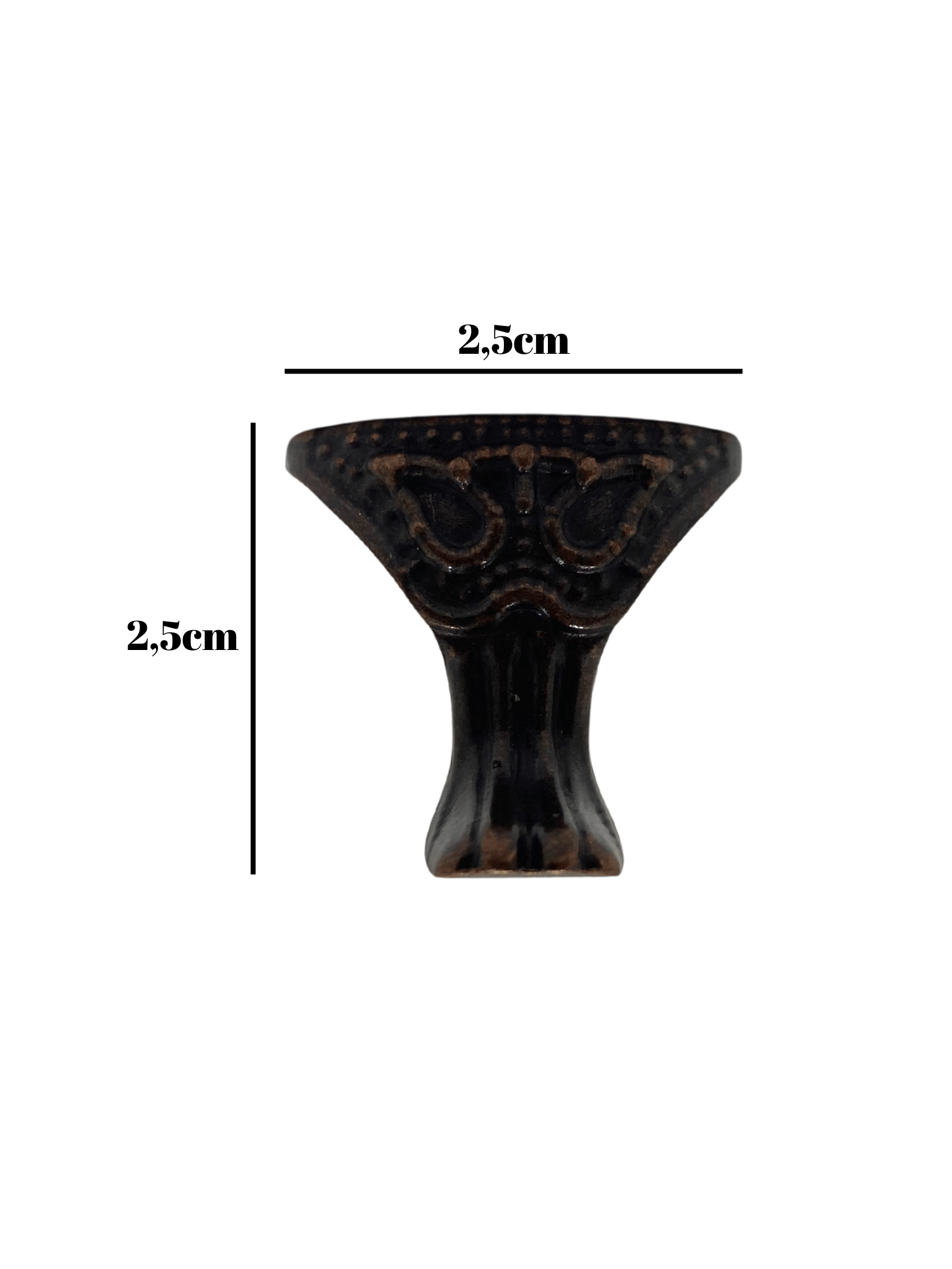 Pati Metal Ayak Çeyiz ve Hediye Kutusu Mobilya Ayağı(2,5CM)(BRONZ)