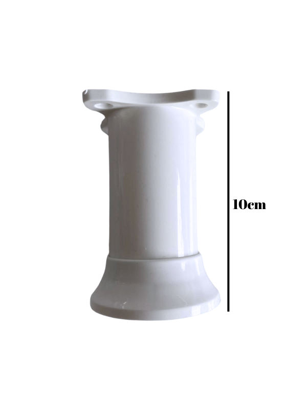 Plastik Beyaz Ayarlanabilir Ayak Masa Dolap ve Mobilya Ayağı(BEYAZ)(10CM)