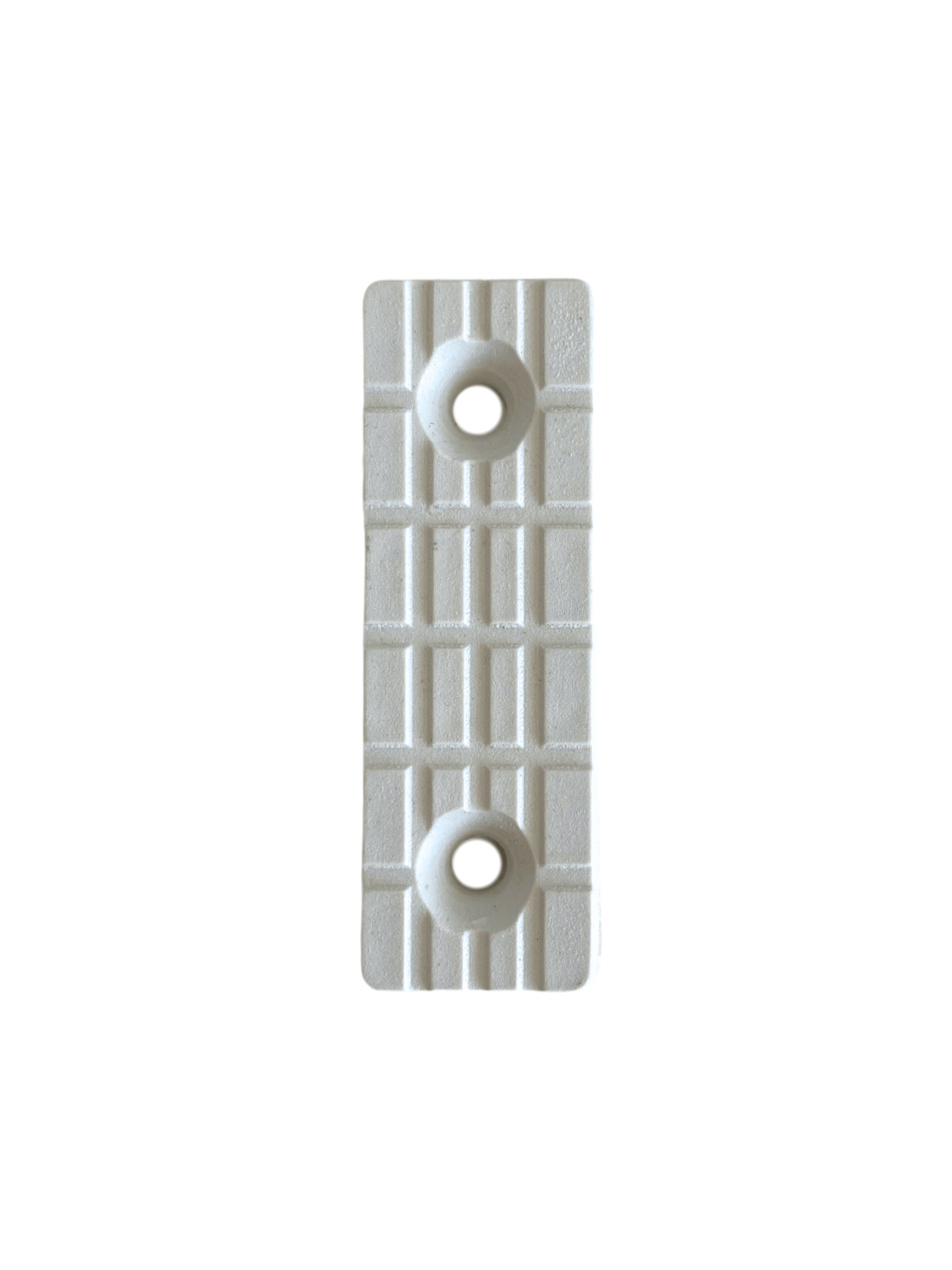 Plastik Beyaz Baza Papuç Dolap ve Mobilya Ayağı(BEYAZ)(Boy:5 cm En:1,5 cm Yük:0,5 cm)