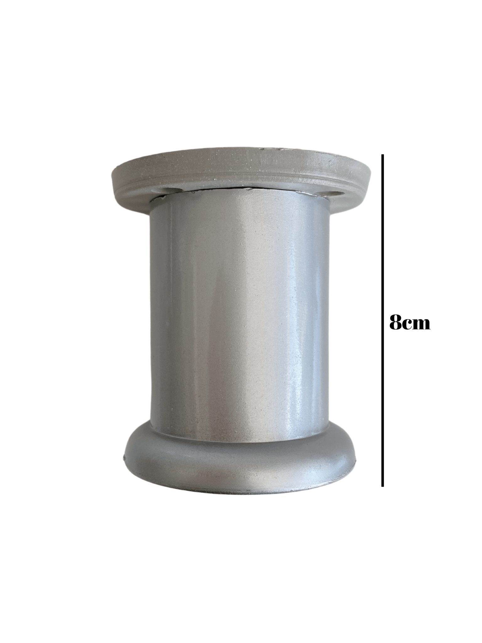 Plastik Düz Gümüş Gri 8cm Ayarlı Ayak Mobilya Masa ve Dolap Ayağı(8cm)(GÜMÜŞ GRİ)