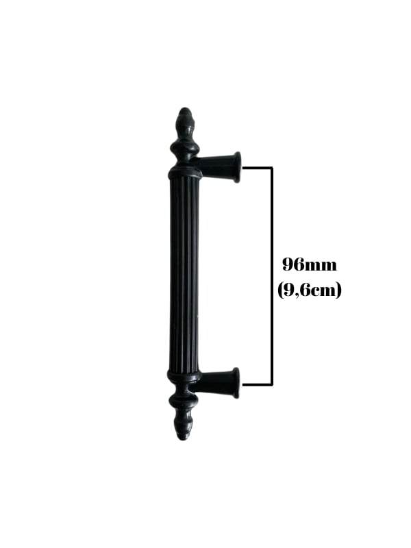 Plastik Siyah Kulp Mobilya ve Dolap KULBU(SİYAH)(96MM - 128MM - 160MM)
