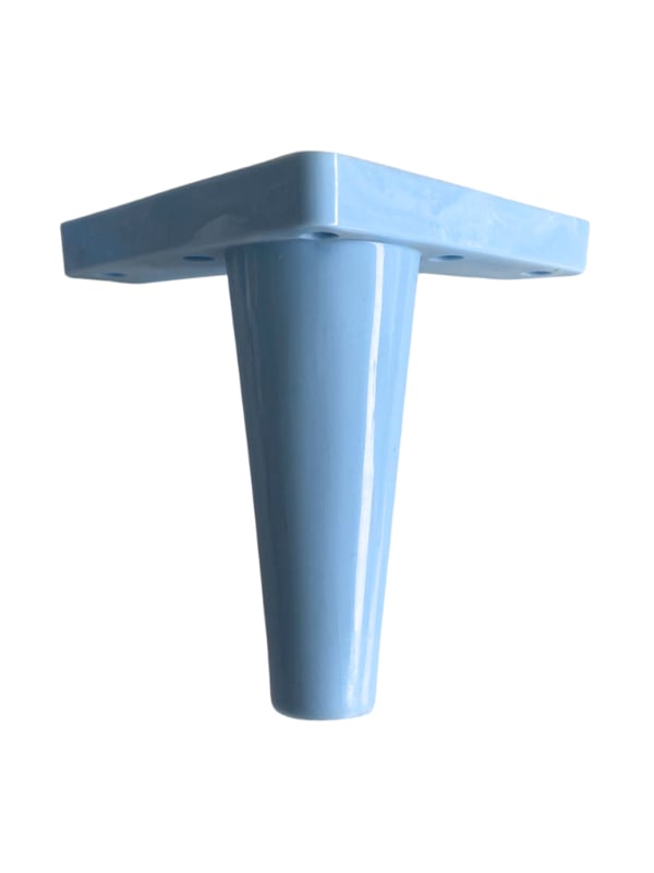 Rüzgar Plastik 14cm Ayak Mobilya Masa ve Dolap Ayağı(14CM)(MAVİ)