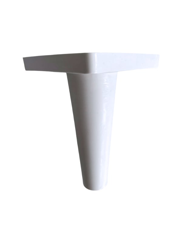 Rüzgar Plastik 14cm Ayak Mobilya Masa ve Dolap Ayağı(14CM)(BEYAZ)