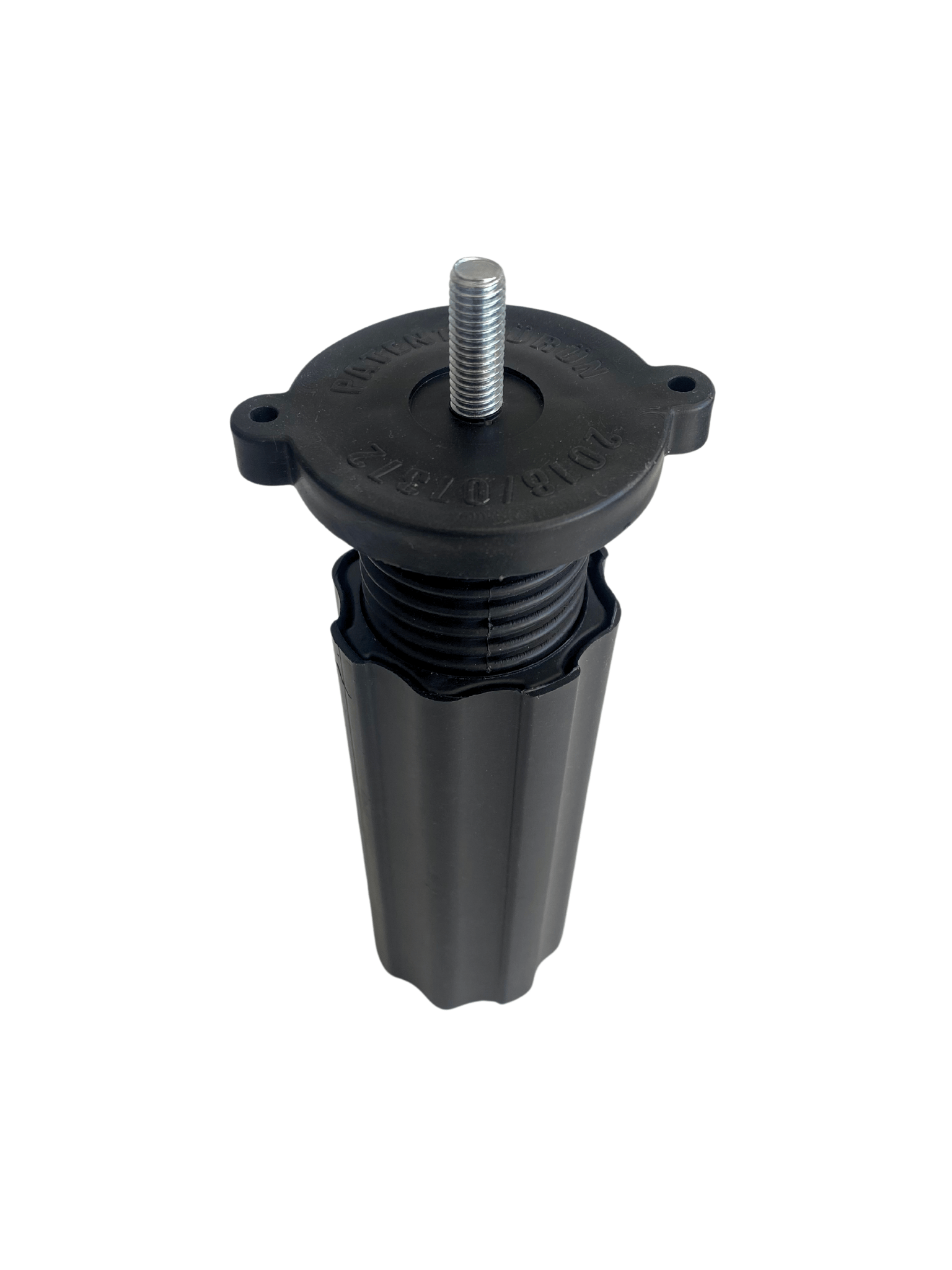 Siyah 14-18 cm Ayarlı Plastik Orta Ayak Mobilya Masa ve Dolap Ayağı(14-18cm)(SİYAH)(8mm VİDALI PASOLU)