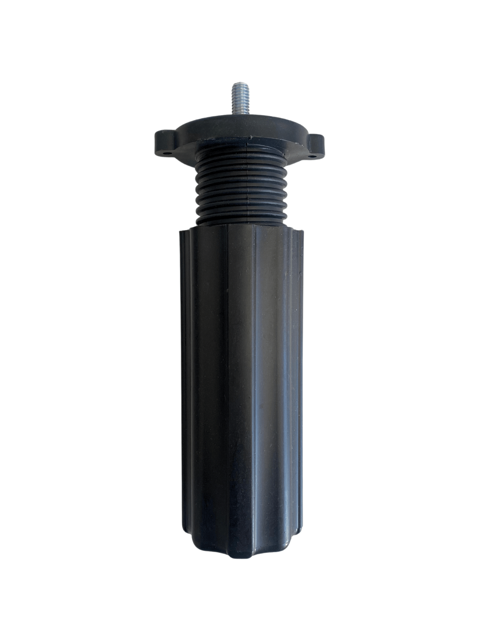 Siyah 14-18 cm Ayarlı Plastik Orta Ayak Mobilya Masa ve Dolap Ayağı(14-18cm)(SİYAH)(8mm VİDALI PASOLU)