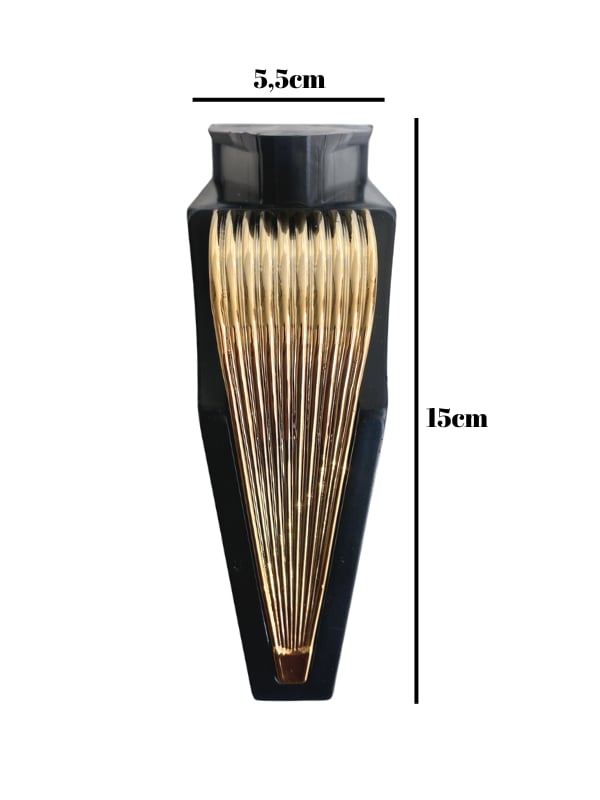 STİL 15CM Plastik Ayak Mobilya Masa ve Dolap Ayağı(15CM)(SİYAH - ALTIN)
