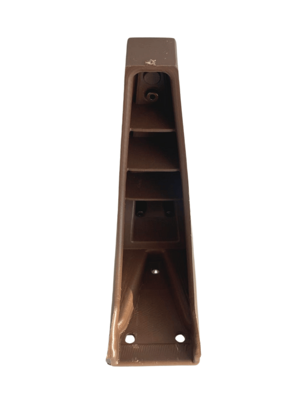 STİL 15CM Plastik Ayak Mobilya Masa ve Dolap Ayağı(15CM)(KAHVERENGİ - ALTIN)