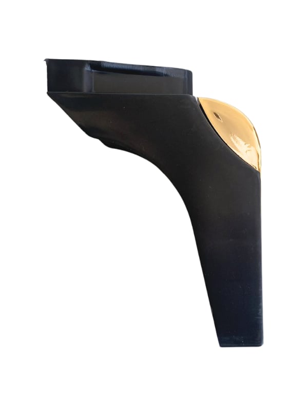 STİL 15CM Plastik Ayak Mobilya Masa ve Dolap Ayağı(15CM)(SİYAH - ALTIN)