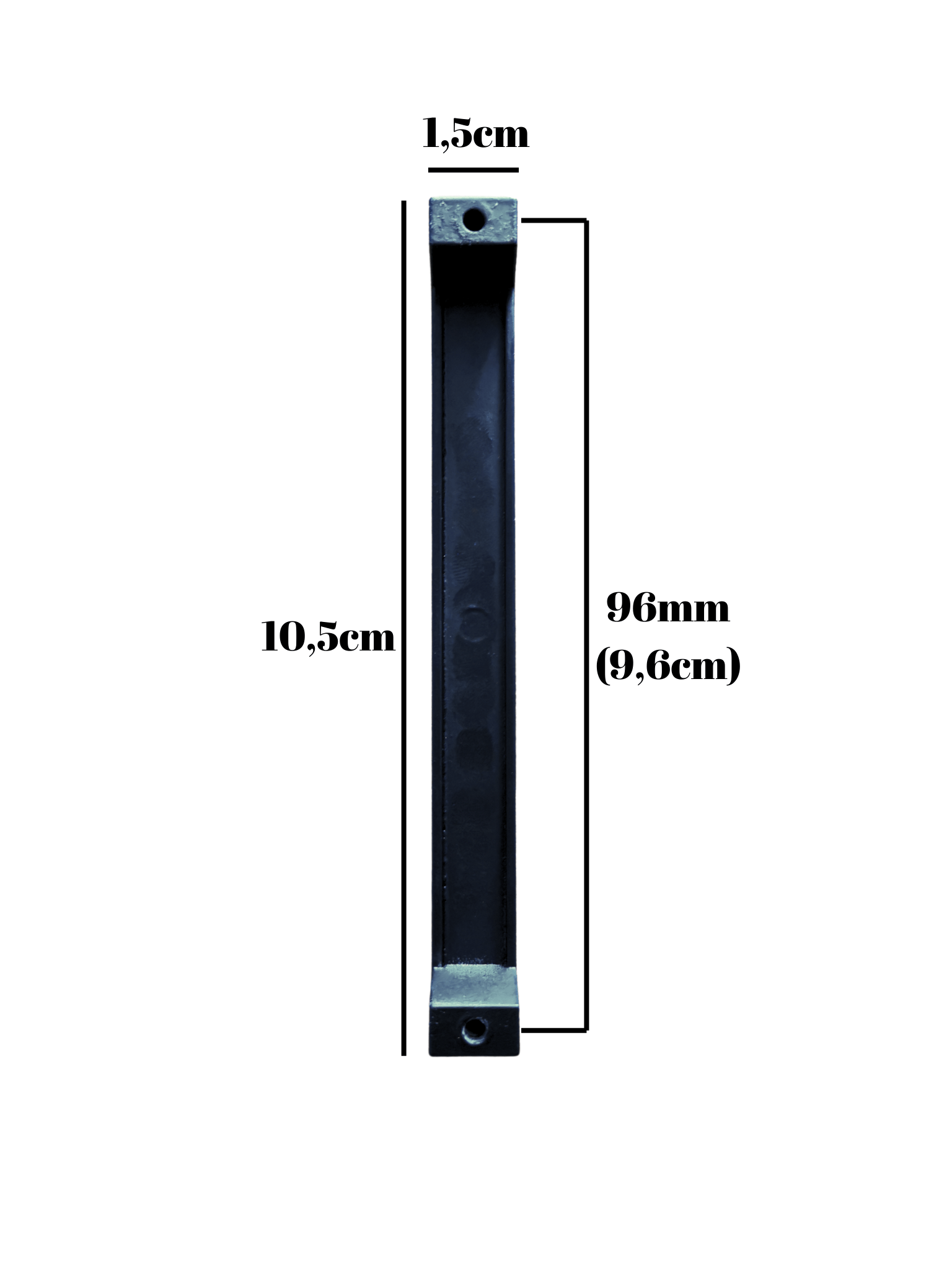 Sumru Siyah Metal Dolap Kulpu Mobilya Kulpu(SİYAH)(96mm-128mm)
