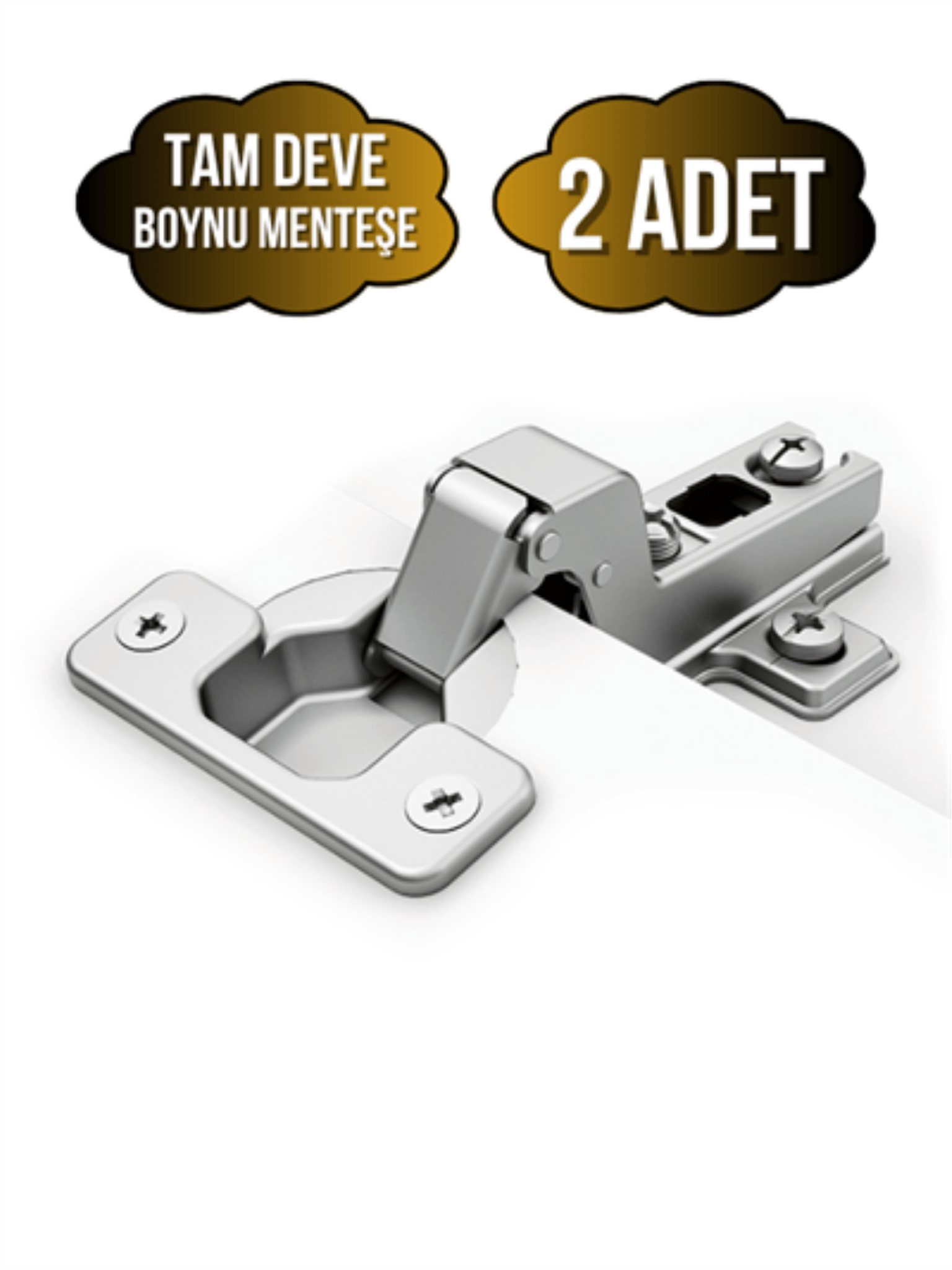 Tam Süper Deve Dolap Kapak Menteşesi Tas Menteşe(TAM SÜPER DEVE MENTEŞE)