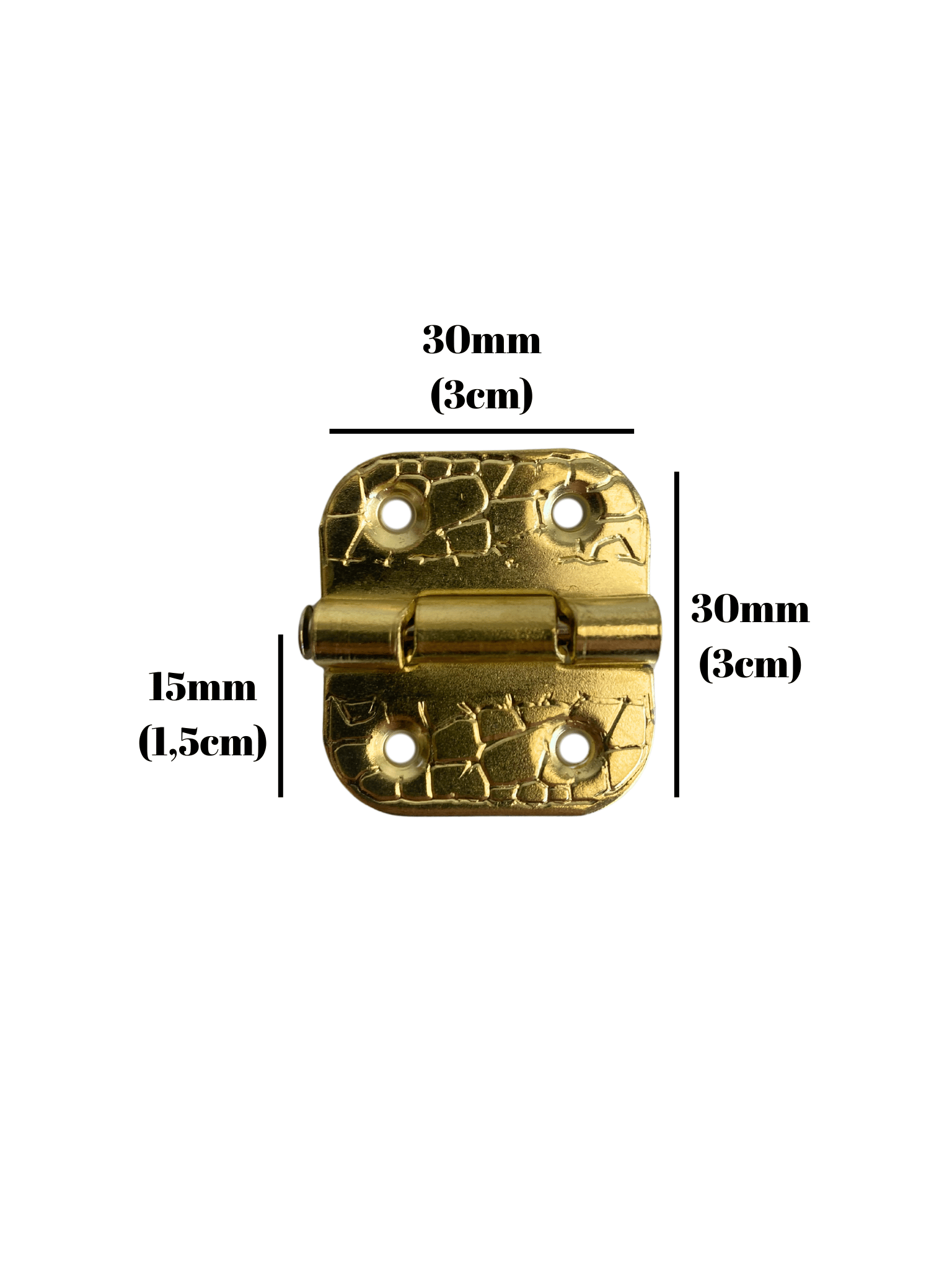 Tavla Menteşesi Stoplu Mobilya Kutu Menteşesi(ALTIN)(En:3cm Boy:3cm)