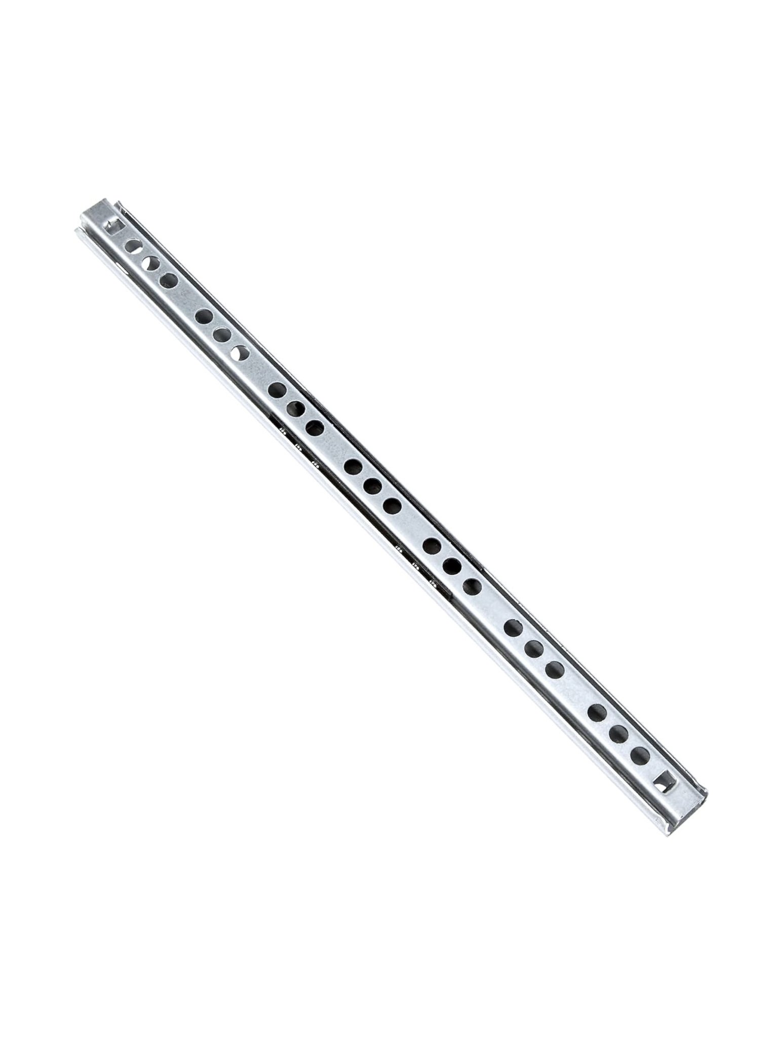 Teleskobik 17MM Çekmece Rayı Gömme Bilyeli İnce Ray(17MM)(TAKIM)(KROM)