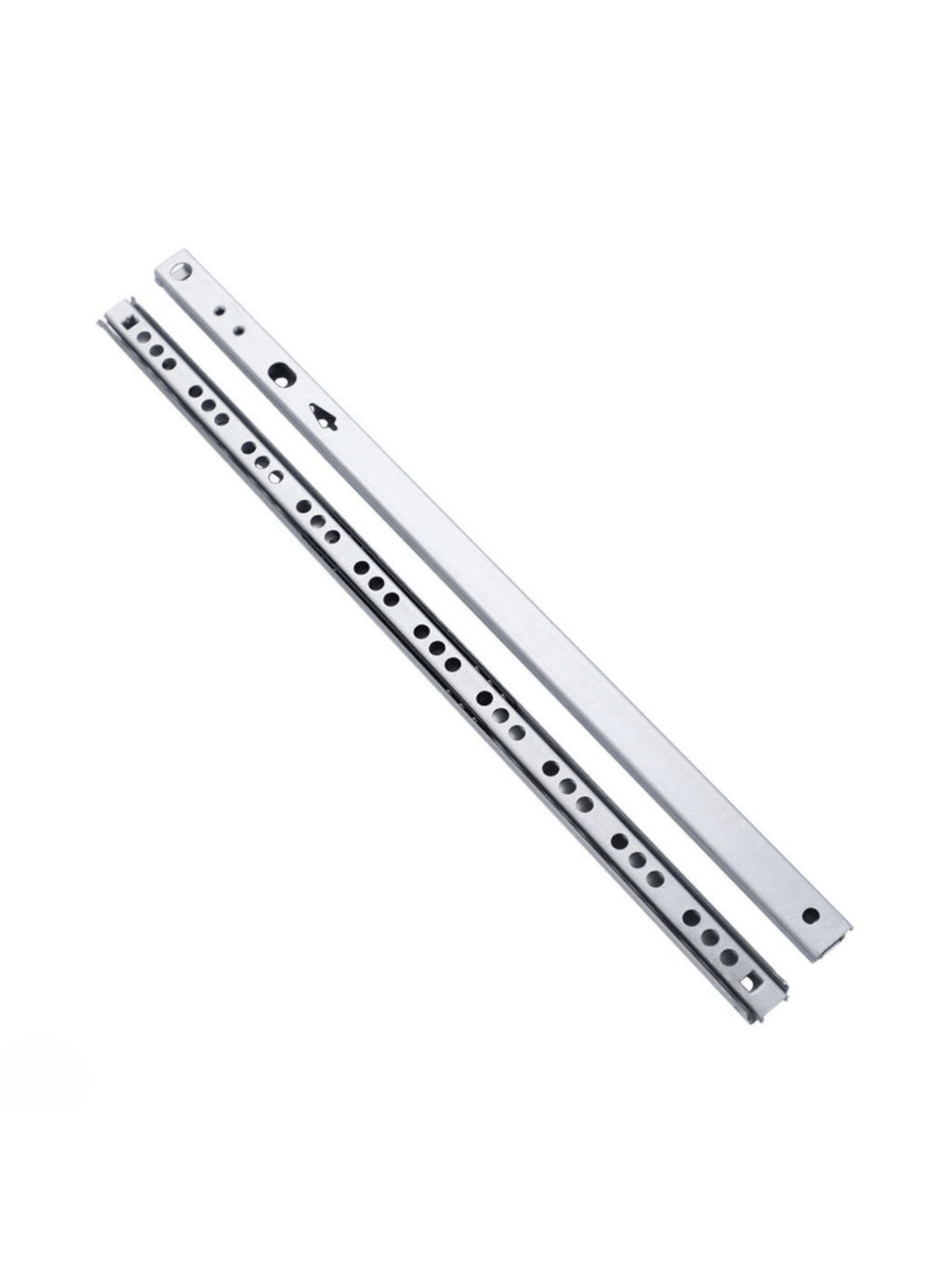 Teleskobik 17MM Çekmece Rayı Gömme Bilyeli İnce Ray(17MM)(TAKIM)(KROM)