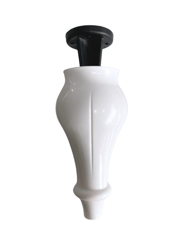 Tombul Beyaz 18cm Plastik Ayak Mobilya Masa ve Dolap Ayağı(BEYAZ)(18cm)