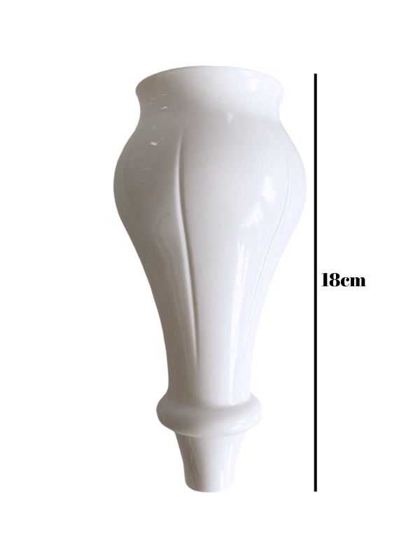 Tombul Beyaz 18cm Plastik Ayak Mobilya Masa ve Dolap Ayağı(BEYAZ)(18cm)