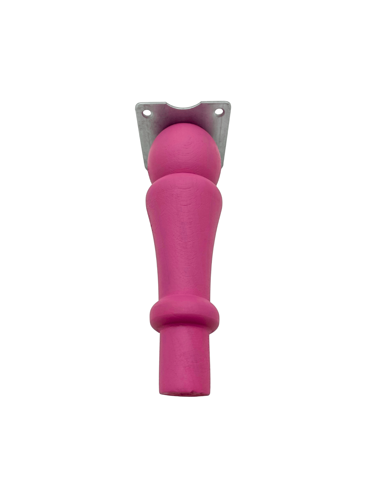 Tombul Torna Ahşap Ayak Mobilya Masa ve Dolap Ayağı(PEMBE)(KAYIN / GÜRGEN)