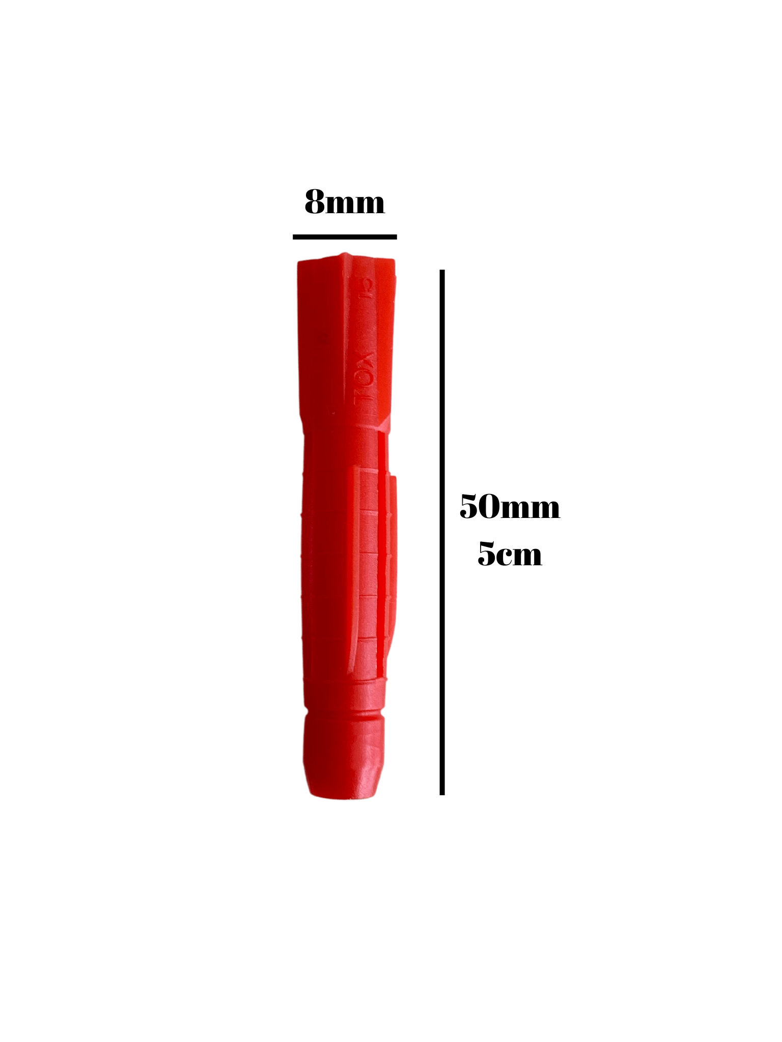 Tri Tox Roket Kırmızı 8mm Dübel Beton Tuğla Briket Dubeli(8mm)(KIRMIZI)(ROKET)