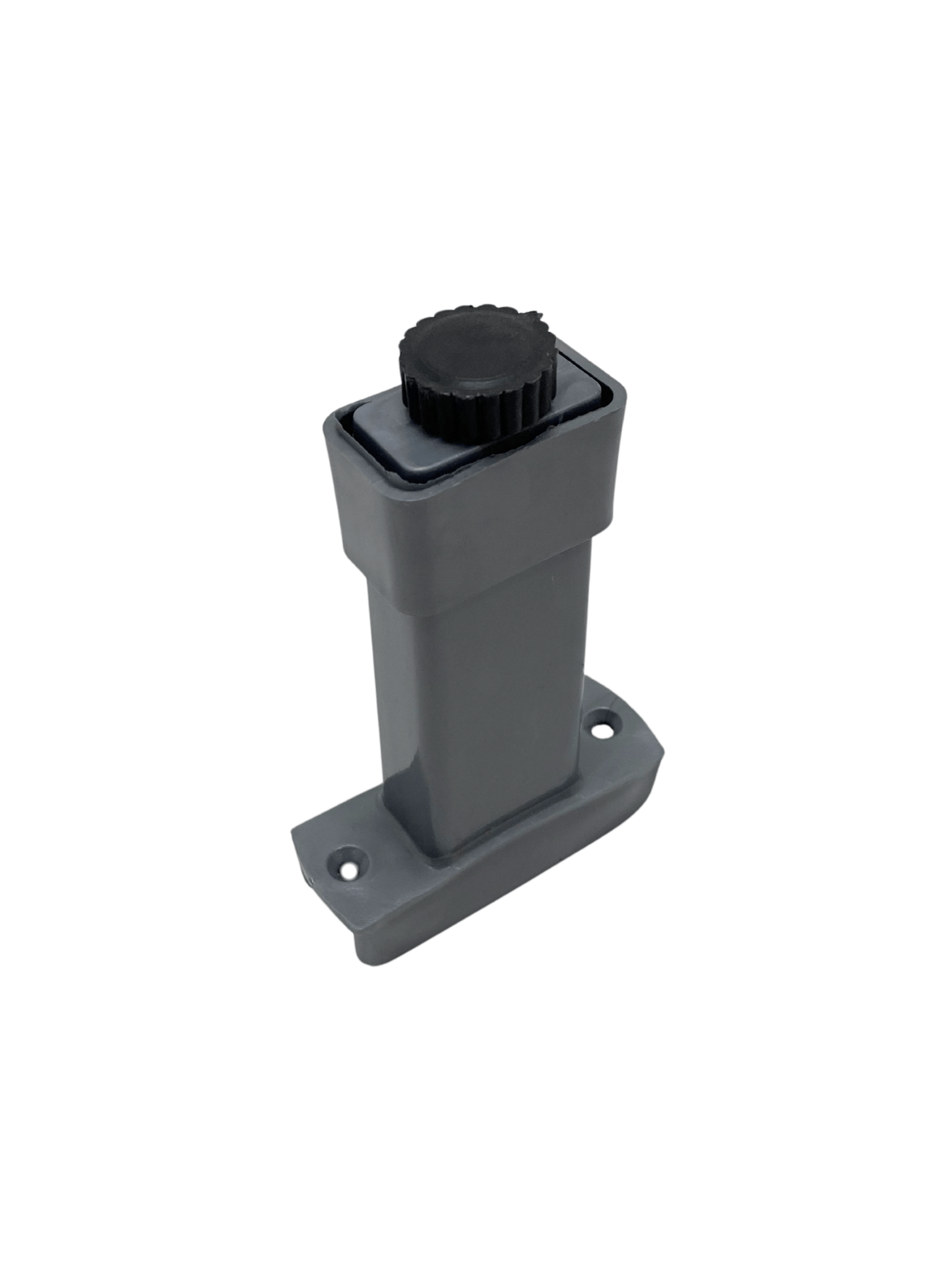 U Geçme Gri Plastik Ayarlı Ayak Mobilya Masa ve Dolap Ayağı(GRİ)(6CM - 10CM)