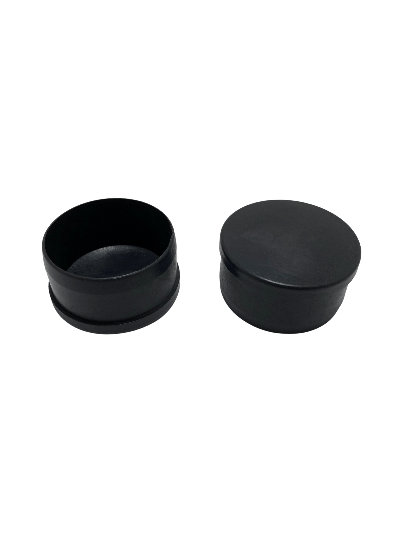 Yuvarlak Demir Profil İç Tapa Geçme Plastik Ayak Geçme Koruma Plastiği(50MM)(SİYAH)