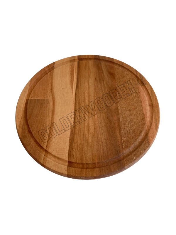 Yuvarlak Doğal Ahşap Sunum Tabağı Ahşap SUNUMLUK(KAYIN/GÜRGEN)(ÇAP:30cm)