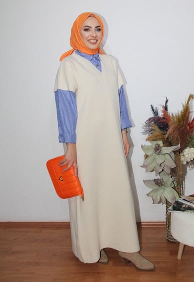 Oversize Triko Elbise | TAŞ