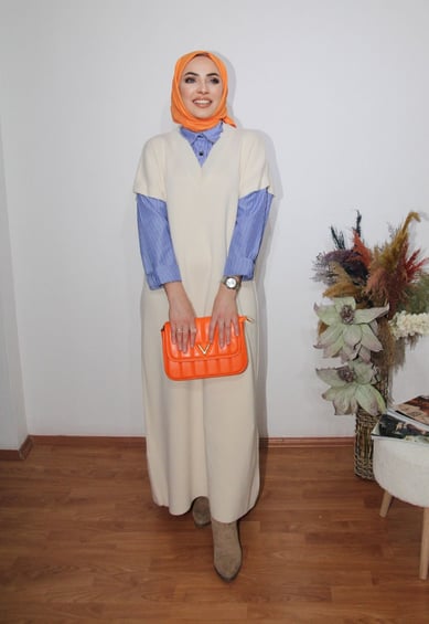 Oversize Triko Elbise | TAŞ