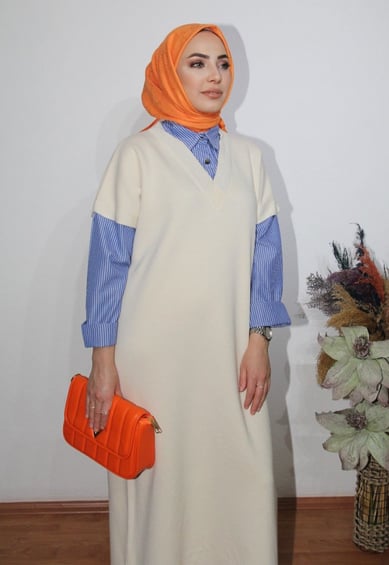 Oversize Triko Elbise | TAŞ