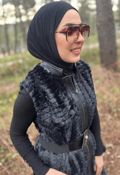 Peloş Yelek | SİYAH
