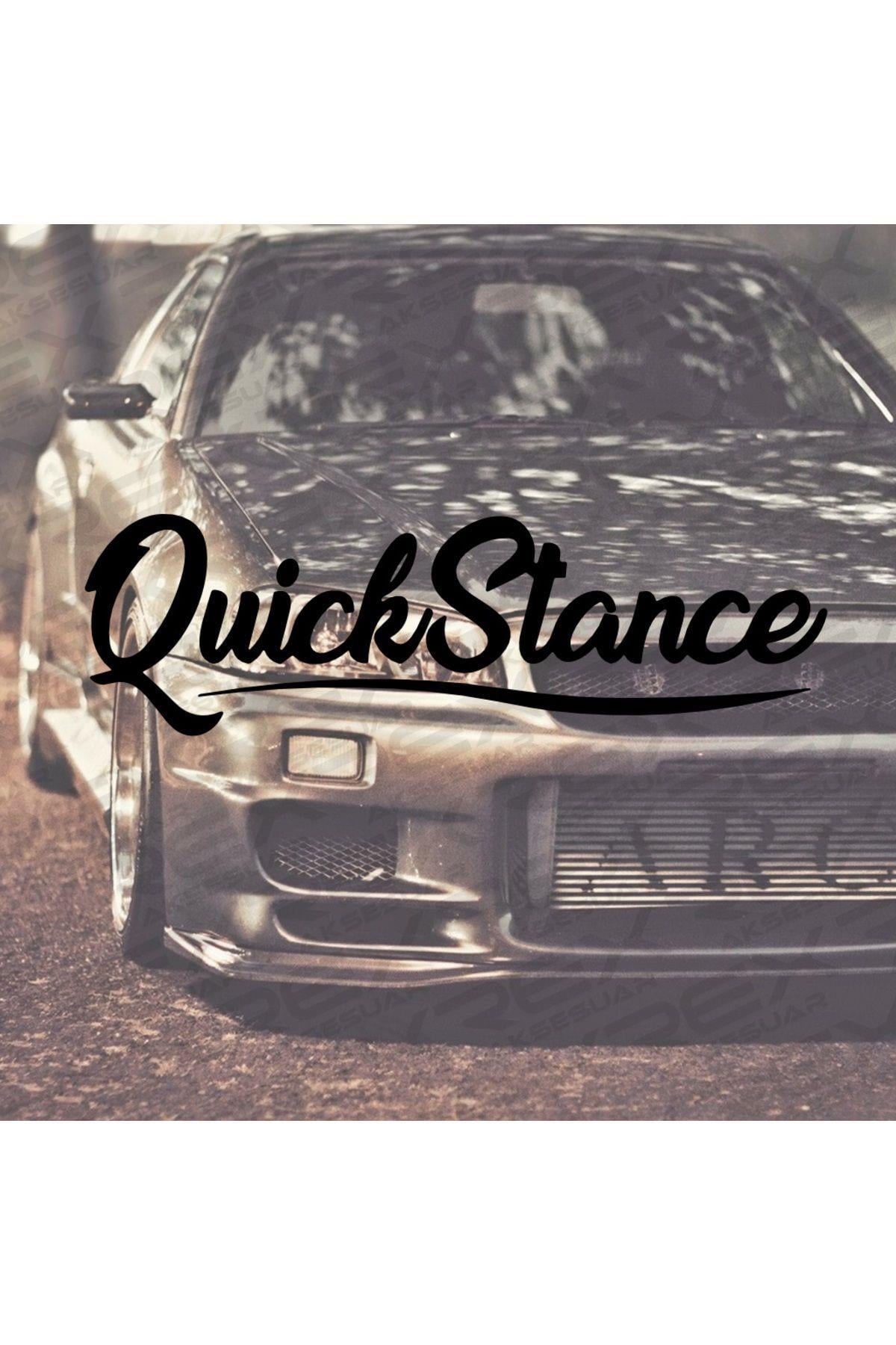 Quick Stance Oto Sticker Araba Sticker Oto Cam Yazı Araba Cam Yazı Sticker
